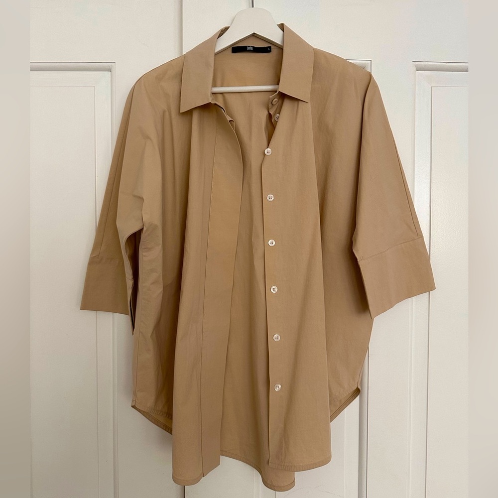 Jarbo (Sahana Dolman) Shirt – Tan, 3/4 Sleeve, Size L
